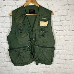 Eagle Claw Fishing Vest Size S/M Green Performance Fishing Gear Tactical